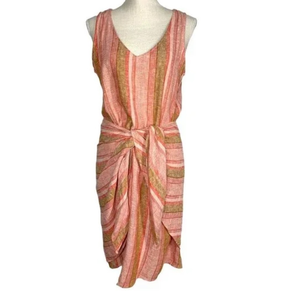Drew Linen Tie Waist Dress